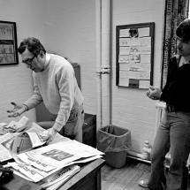 BG News adviser Emil Dansker critiques paper in the late 1970s