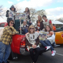 BG News staff wore the paper in the 2012 Homecoming parade