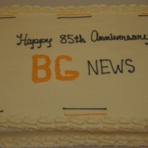 BG News anniversary cake, 2005